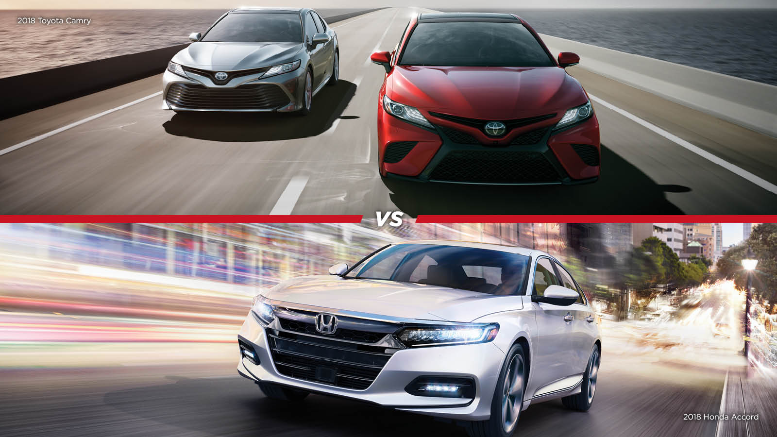 2018 Toyota Camry vs 2018 Honda Accord