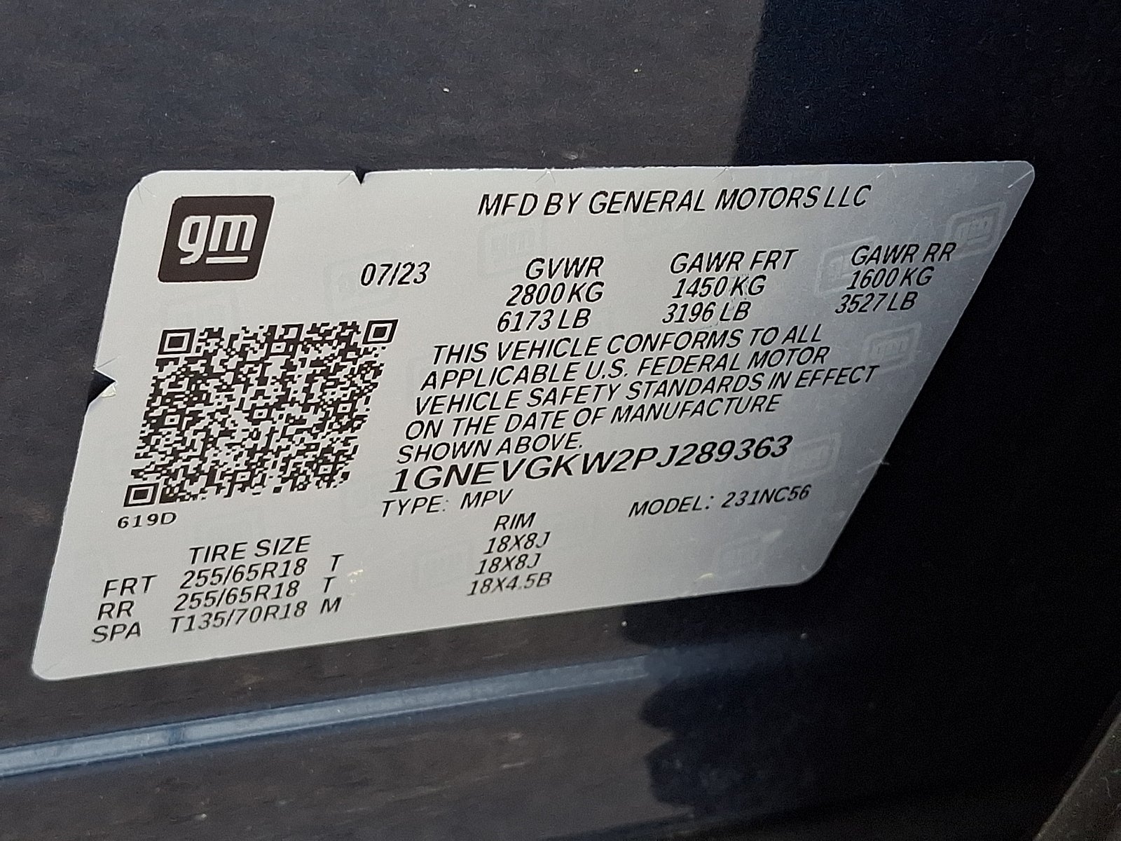 2023 Chevrolet Traverse AWD LT Cloth