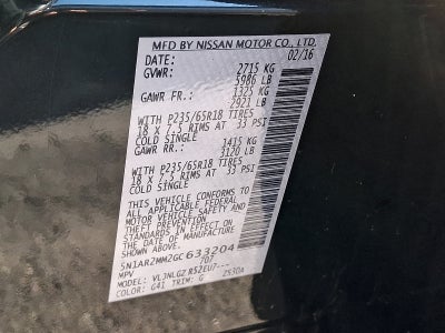 2016 Nissan Pathfinder SL