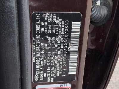 2016 Kia Sorento 3.3L SX