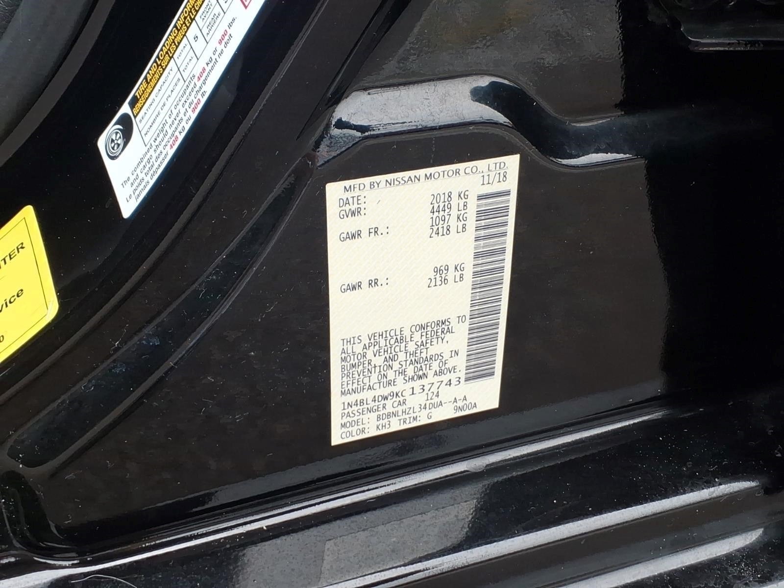2019 Nissan Altima 2.5 SV
