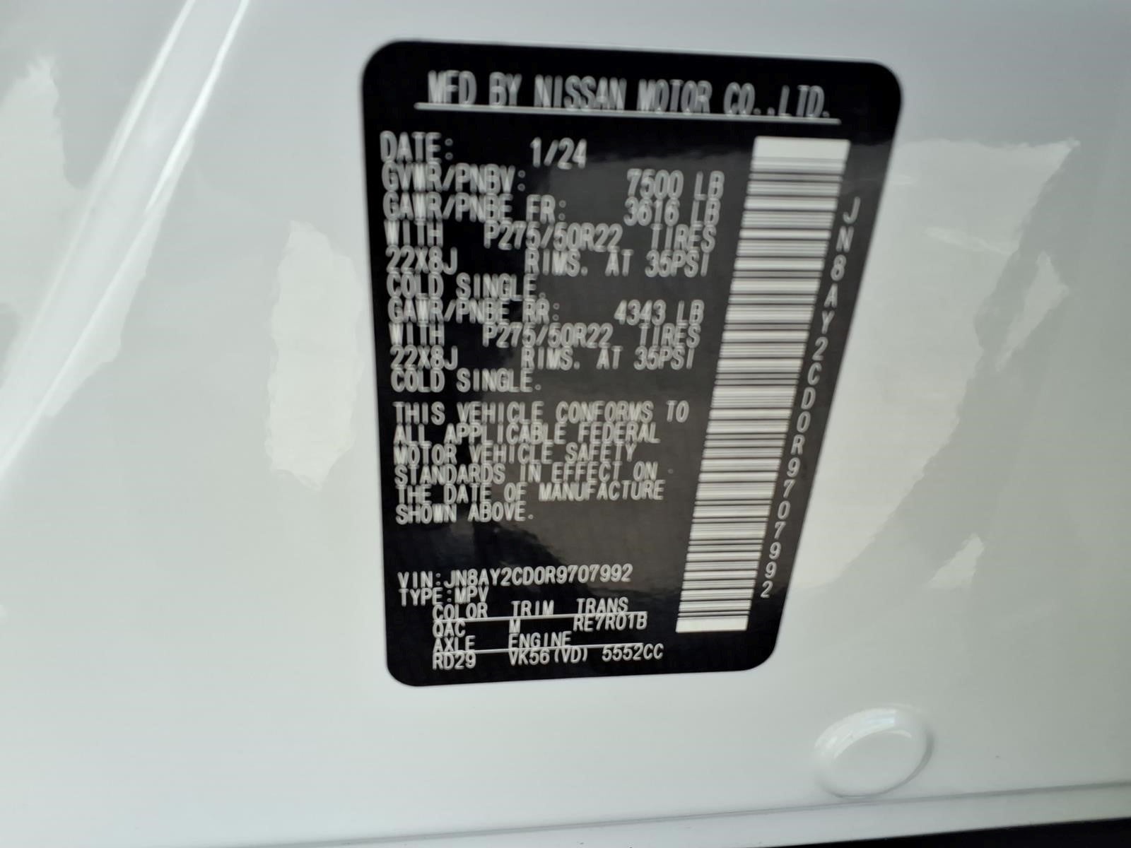 2024 Nissan Armada Platinum