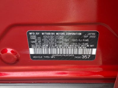 2022 Mitsubishi Outlander Sport SE
