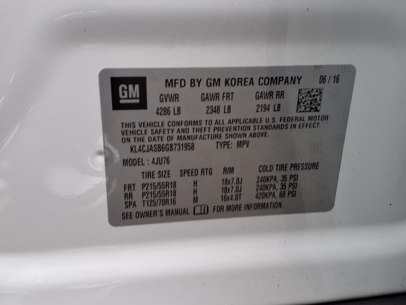 2016 Buick Encore Base