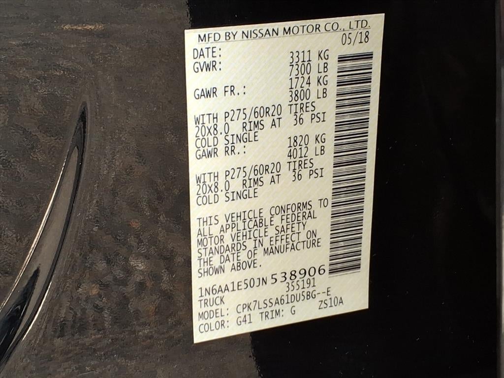 2018 Nissan Titan SV