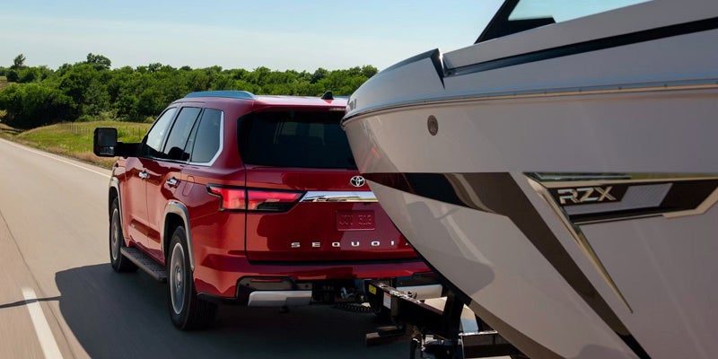 2025 Toyota Sequoia pulling boat