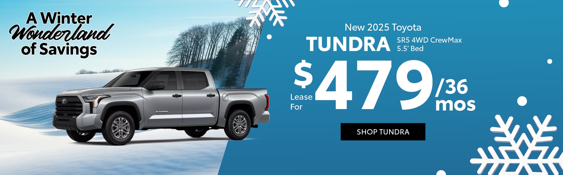 2025 Toyota Tundra SR5 4WD CrewMax 5.5’ Bed